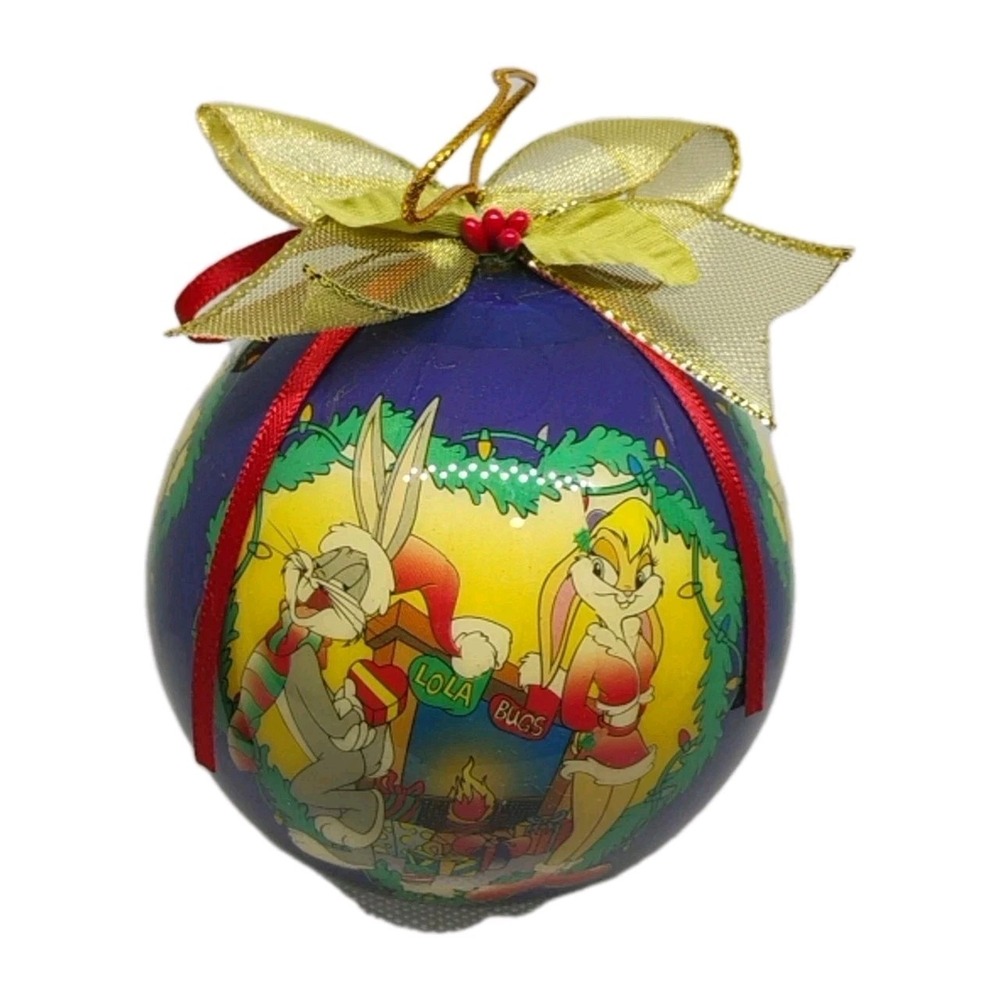 NIP 1997 Matrix Warner Bros Looney Tunes Bugs Bunny Lola Christmas Ornament Rare